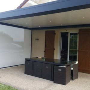 Pergola aluminium sur les hauteurs d'Annecy