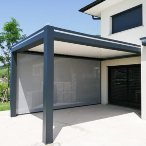 Installation pergola bioclimatique en aluminium en Haute-Savoie